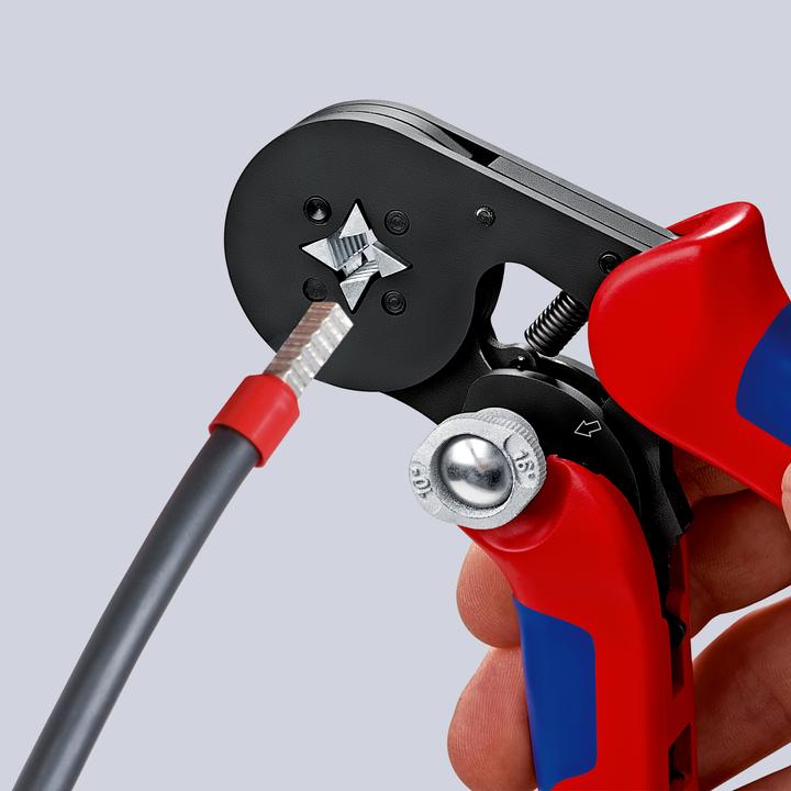 Image du produit Knipex Pince à sertir auto-ajustable pour embouts de câble (180 mm)