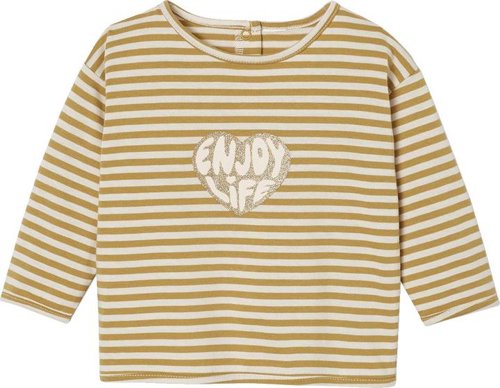 Vertbaudet Baby Ringelshirt mit Herzmotiv (98)