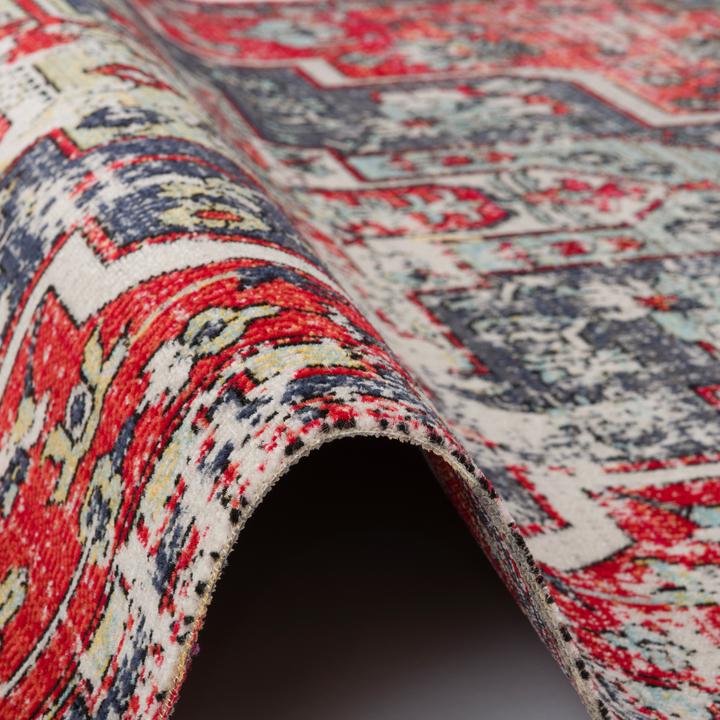 Immagine prodotto Pergamon Kurzflor Designer Teppich Modern Vintage Orient Muster (140 x 200 cm)