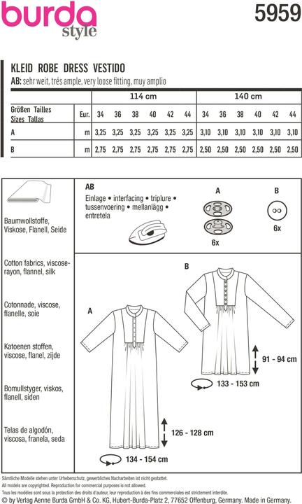 Produktbild Schnittmuster Kleid