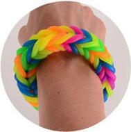 Actual product image Johntoy Tie your own bracelet XXL, 72 pieces. (19 cm, Elasticity)