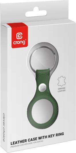 Immagine prodotto Crong Custodia in pelle con portachiavi - Skórzany brelok do Apple AirTag (zielony)