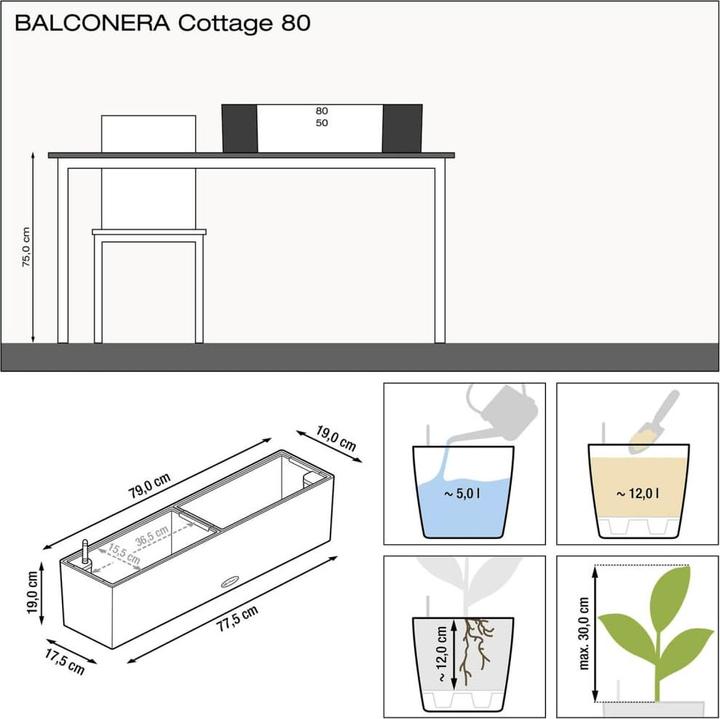 Image du produit Lechuza Chalet Balconera (19 cm)
