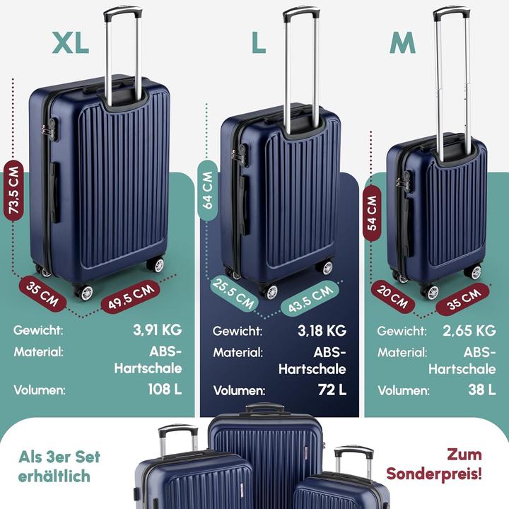 Produktbild Easy Move ABS Hartschalenkoffer (108 l, L (90 - 115l))