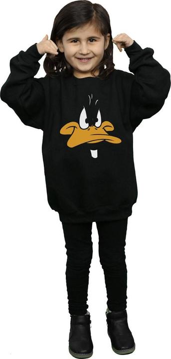 Actual product image Looney Tunes Girls Daffy Duck Big Face Sweatshirt (152, 158)