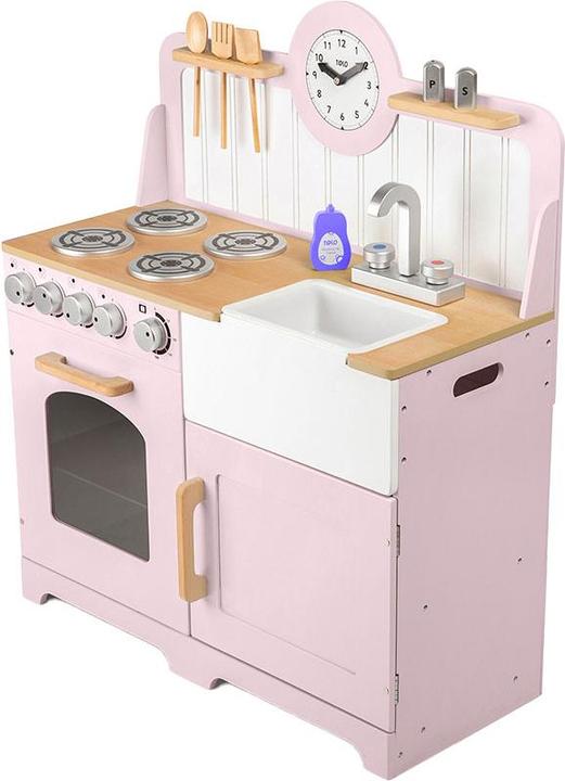 Produktbild Bigjigs Tidlo Holzspielküche Rural Pink, 7-teilig.