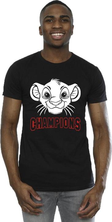 Actual product image Disney Mens The Lion King Simba Face Champion T-Shirt (3XL)