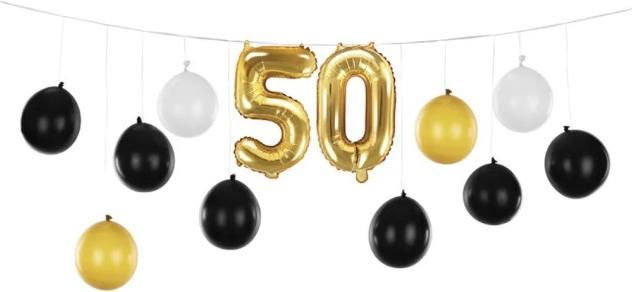 Partydeco Ghirlanda di palloncini per il 50° compleanno - fai da te (10 x)