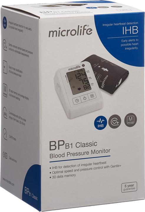 Actual product image Microlife Blood pressure monitor B1 Classic (1 pc) (Blood pressure monitor upper arm)