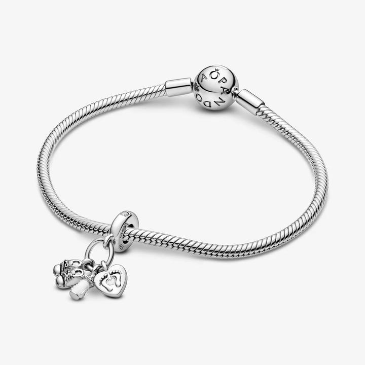Immagine prodotto Pandora Scarpe biberon e cuore (Argento 925)