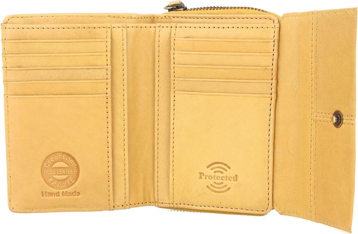 Actual product image Greenland Nature Nature Soft wallet RFID leather 13 cm