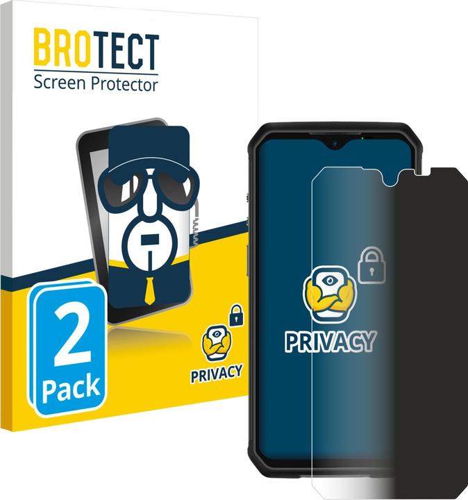 Actual product image BROTECT Anti-spy privacy film Blue light protection film (2 Piece, Ulefone Armor 9)
