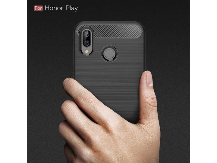 Produktbild Screenguard Honor Play Hülle Carbon Brushed Soft TPU (Honor Play)