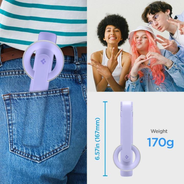 Produktbild Spigen S571W MagSafe Bluetooth Selfie Stick with Tripod - Purple
