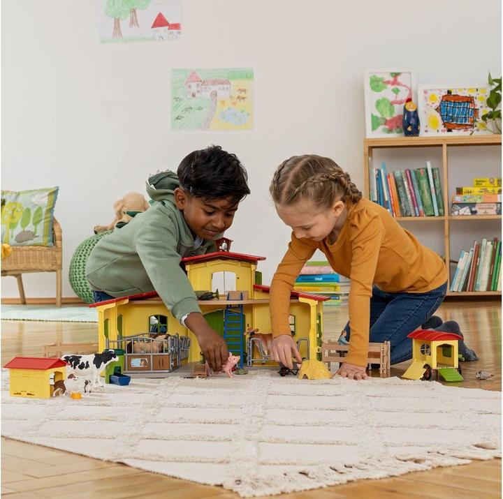 Immagine prodotto Schleich Grande stalla con animali e accessori