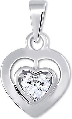 Image du produit Brilio Pendentif romantique en or blanc Coeur 246 001 00471 07