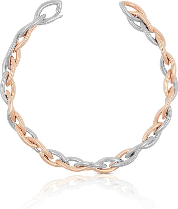 Image du produit Muau Navette (20 cm, 750, Or rose, Or blanc 18 carats)