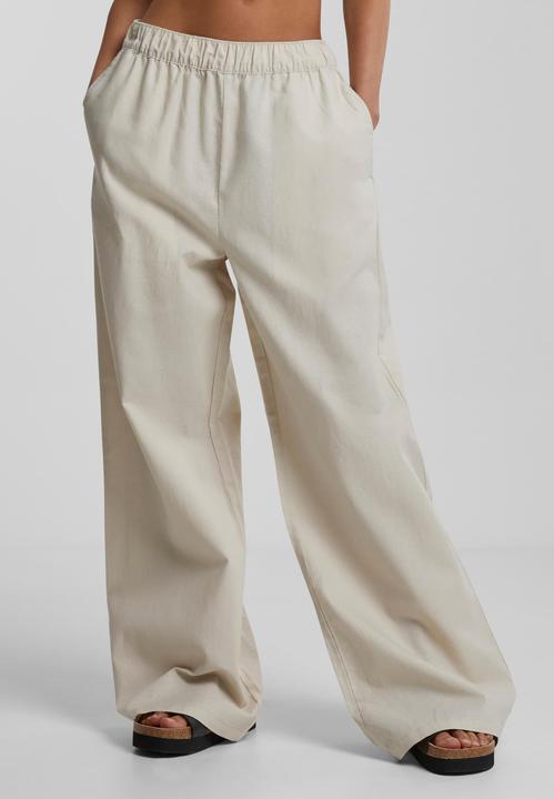 Actual product image Urban Classics Ladies Linen Mixed Wide Pants - 161183 (4XL)