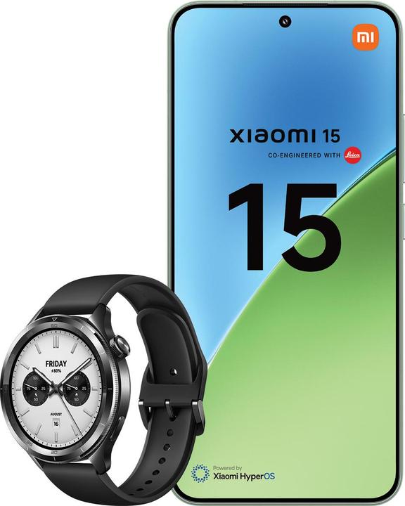 Actual product image Xiaomi 15 + Watch S4 (256 GB, Green, 6.36", Dual SIM, 50 Mpx, 5G)