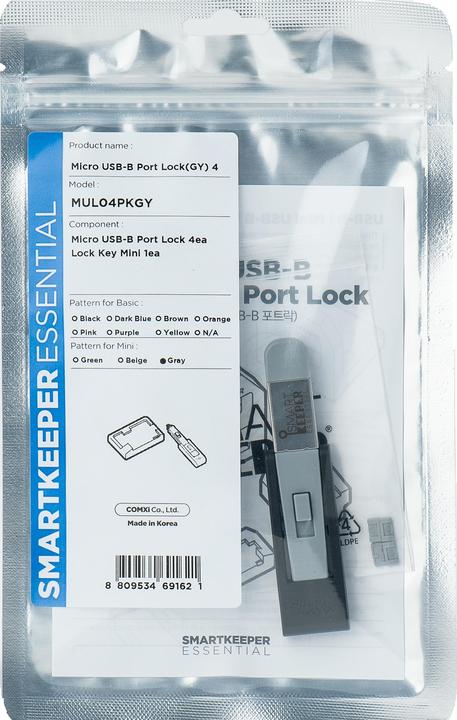 Nutritional values and ingredients Smart Keeper 4 x Micro USB B-Port Locks with 1 x Mini Type Key