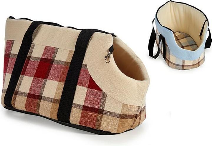 Immagine prodotto Mascow Tasche für Haustiere Kariert 28 x 39 x 40 cm (6 Stück) (Gatto, Cane)