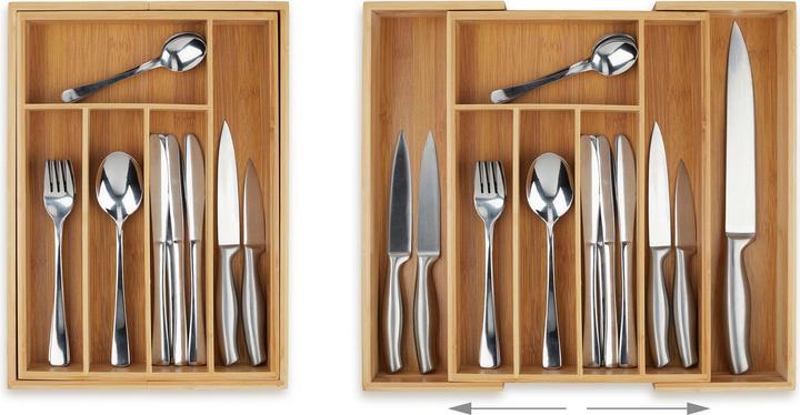 Actual product image Relaxdays Mesh Cutlery Tray L