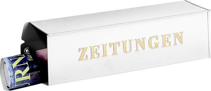 Actual product image Burg Wächter Newspaper box metal WxHxD 425/120/110 mm angular white