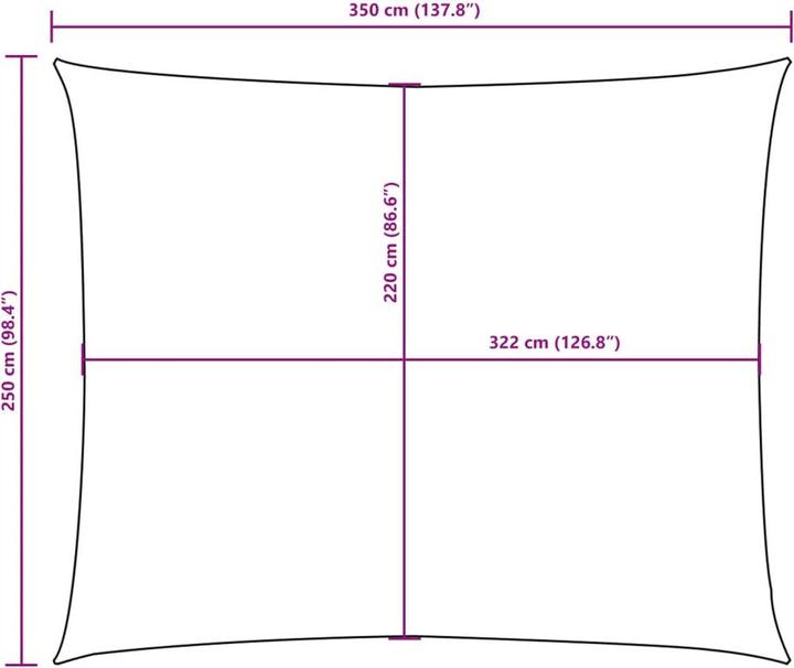 Image du produit VidaXL Voile d'ombrage (250 x 350 cm)