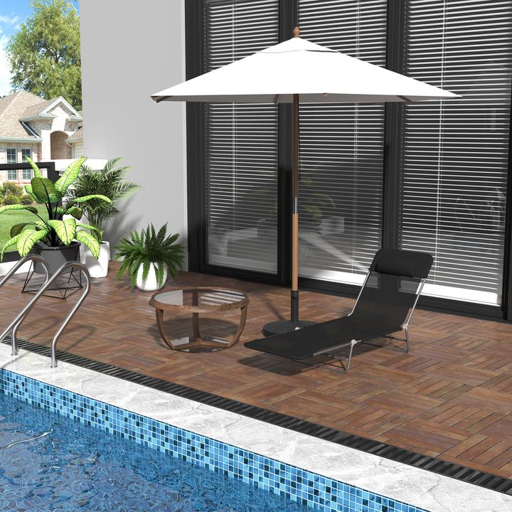 Image du produit Outsunny Chaise longue de jardin (182 cm)
