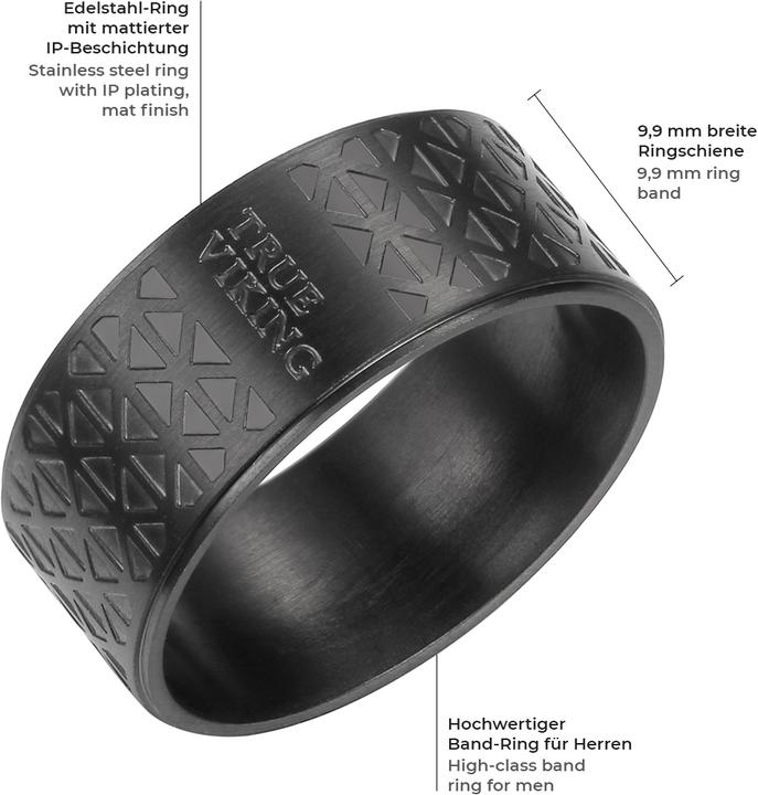 Image du produit True Rebels Homme Acier inoxydable noir - 104 (70)