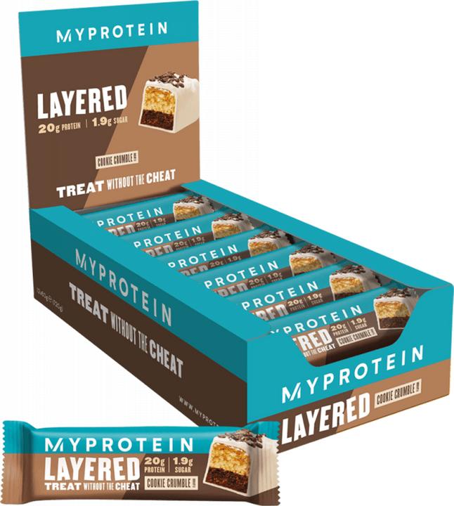 Actual product image MyProtein Retail Layered Bar (12 x 60G) (Cookie Crumble, 12 pcs., 720 g)