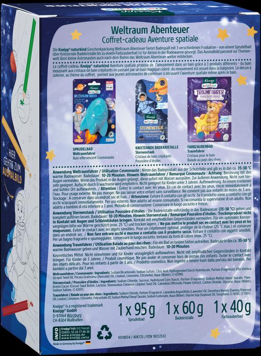 Produktbild Kneipp Geschenkpackung Naturkind Weltraum Abenteuer (Badekugeln)