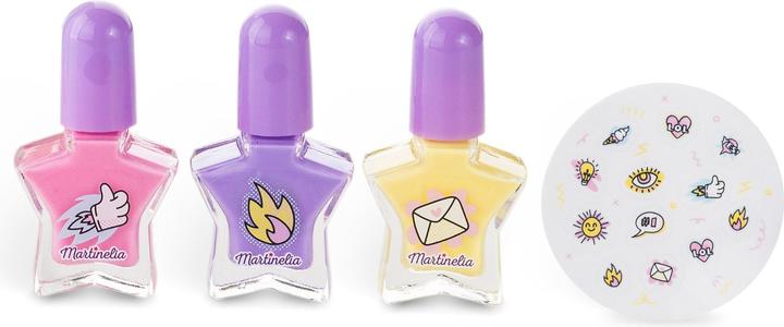 Actual product image Martinelia Super Girl - Nail Polish & Stickers Tin Box (AQ-12231)