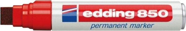 Edding Permanent Marker 850 (Rot, 15 mm, 1 x)