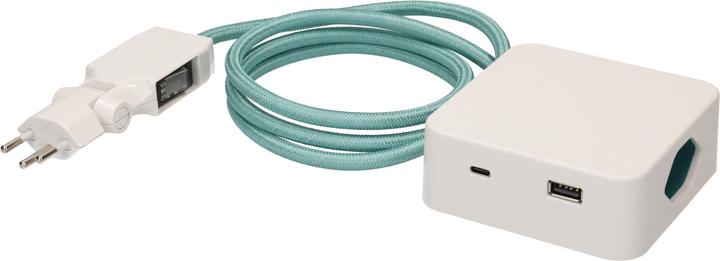 White, Turquoise