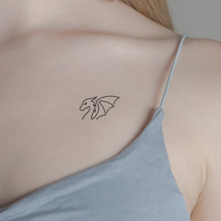 Image du produit minink Tatouage temporaire - Dragon mignon