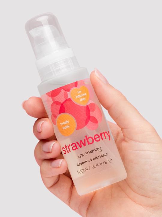 Produktbild Lovehoney Wasserbasiertes Gleitmittel mit Erdbeergeschmack (100 ml)