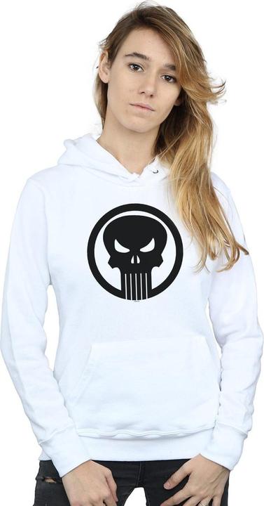 Actual product image Womens/Ladies The Punisher Skull Circle Hoodie (L)