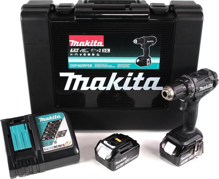 Produktbild Makita DDF482RFEB Akku-Bohrschrauber (Akkubetrieb)