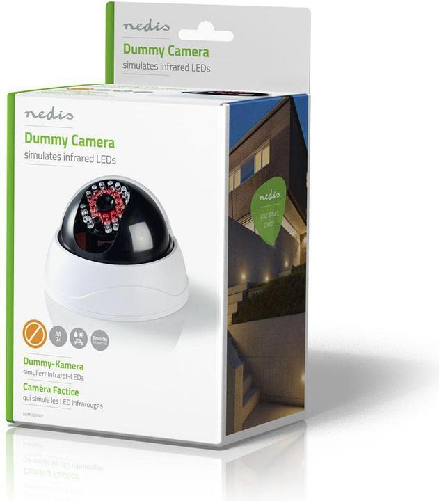 Produktbild Nedis DUMCD20WT Dummy-Überwachungskamera Dome IP44 Weiss
