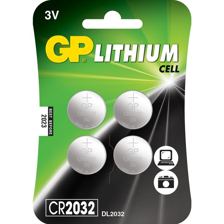 Productafbeelding GP Batteries CR 2032 (4 Pcs., CR2032, 240 mAh)