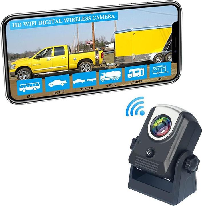 Immagine prodotto Apfelkiste Telecamera di retromarcia wireless WiFi magnetica per auto