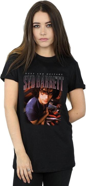 Actual product image Syd Barrett Womens/Ladies Dust And Guitars Homage Cotton Boyfriend T-Shirt (XXL)
