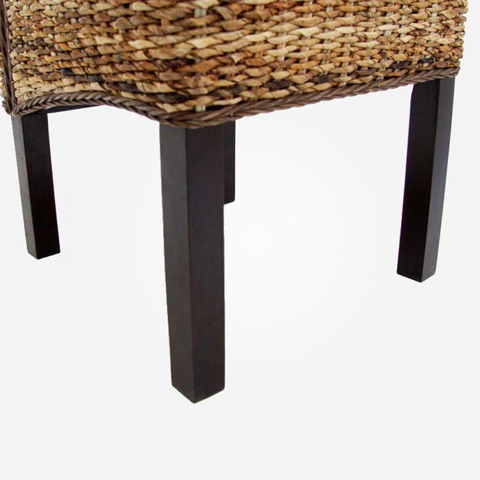 Actual product image Mendler 6x wicker chair BALI banana wickerwork dark