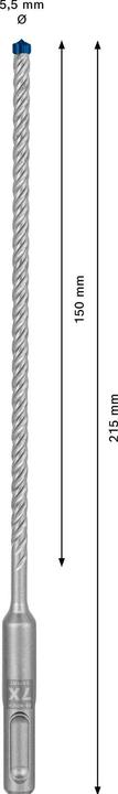 Productafbeelding Bosch Professional Zubehör Expert SDS plus-7X klopboormachine, 5,5 x 150 x 215 mm (5,5 mm)