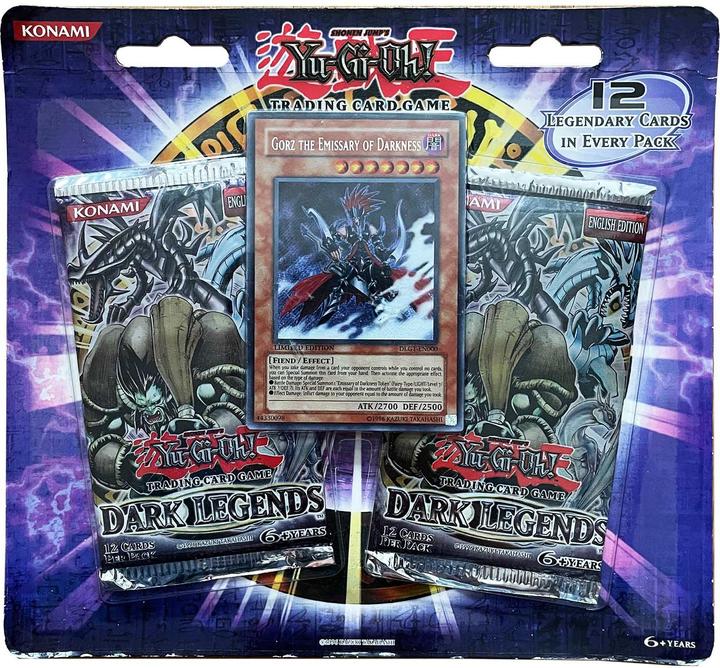 Actual product image Yu-Gi-Oh Dark Legends 2-Pack Blister (Gorz Promo Card) -! (English, Booster display)