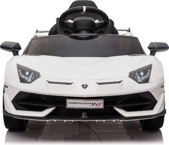 Immagine prodotto Es-toys Veicolo per bambini bianco - Auto elettrica "Lamborghini Aventador SVJ" - Licenza - 12V7AH, 2 (12 V)