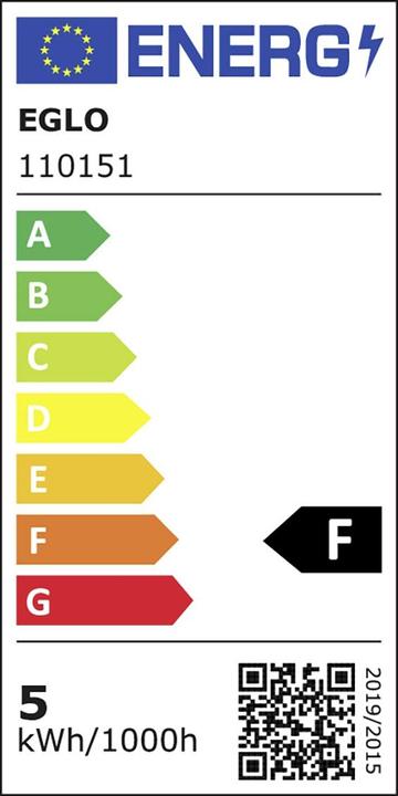 Energy Label EGLO LED paere Gu10 Scob 4,5W 345Lm 270 (GU10, 4.90 W, 345 lm, 108 x, F)