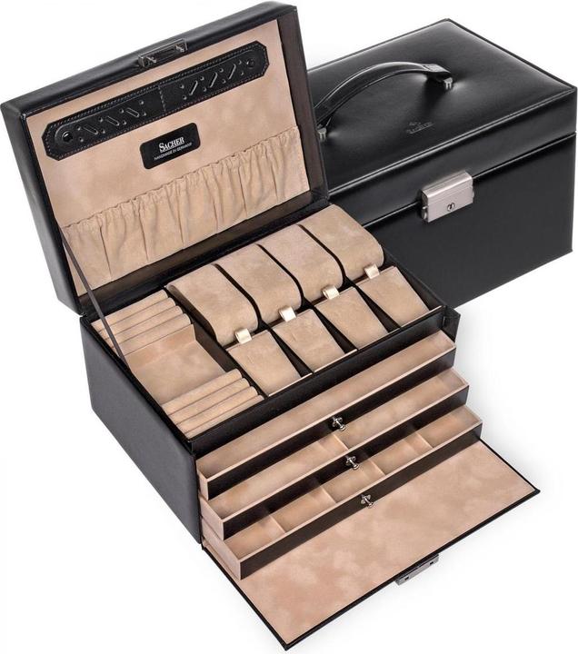 Produktbild Sacher 73.107.010443 - Schmuckkasten Katja new classic schwarz Leder