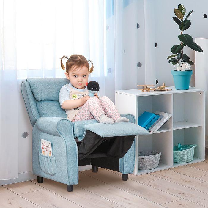 Image du produit Swisshandel24 Canapé pour enfants Canapé pour enfants Chaise Canapé inclinable avec repose-pieds pour 3-5 ans (Fauteuil pour enfants)